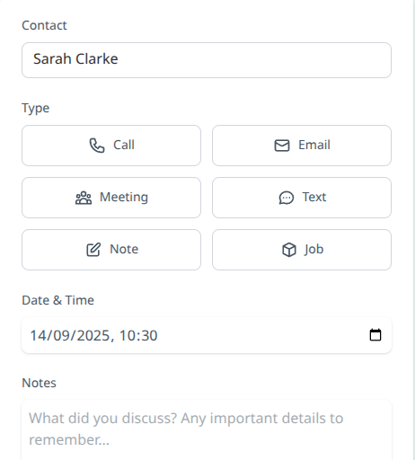 Interaction logging preview